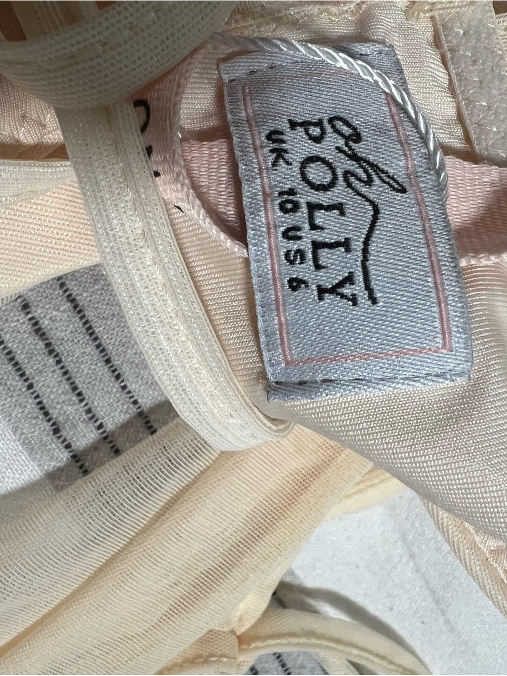 Oh Polly Cream Ruched Mini Dress - Picture 6 of 6